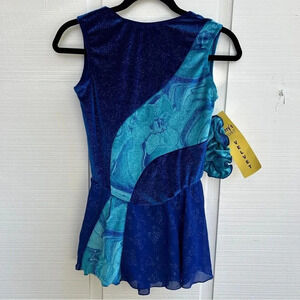 NWT Vintage Jerry’s South Seas Velvet Skating Dress w/ Matching Velvet Scrunchie